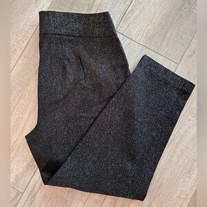 Lane Bryant Black Textured Trousers